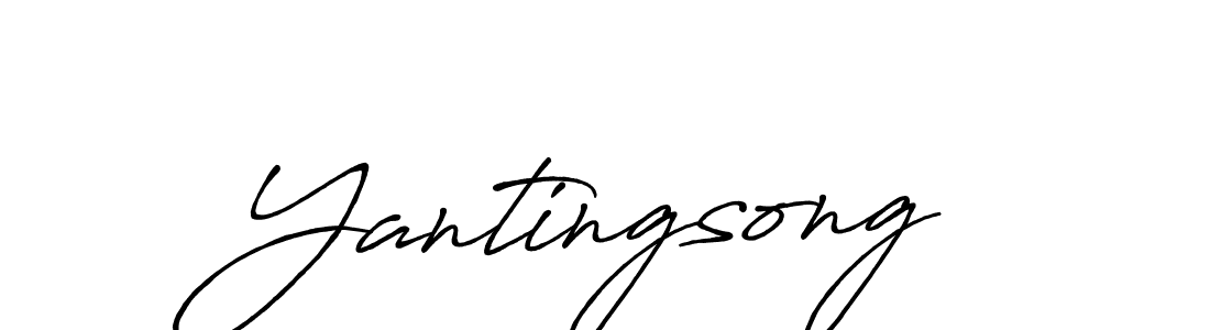 Use a signature maker to create a handwritten signature online. With this signature software, you can design (Antro_Vectra_Bolder) your own signature for name Yantingsong. Yantingsong signature style 7 images and pictures png
