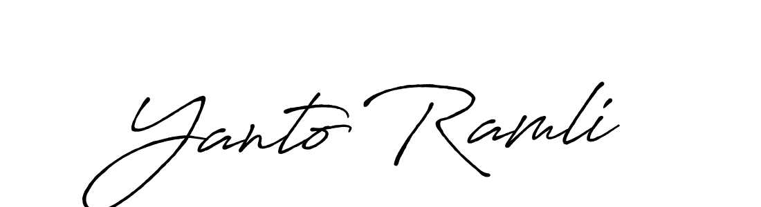 You should practise on your own different ways (Antro_Vectra_Bolder) to write your name (Yanto Ramli) in signature. don't let someone else do it for you. Yanto Ramli signature style 7 images and pictures png