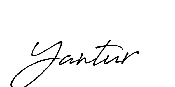 Create a beautiful signature design for name Yantur. With this signature (Antro_Vectra_Bolder) fonts, you can make a handwritten signature for free. Yantur signature style 7 images and pictures png