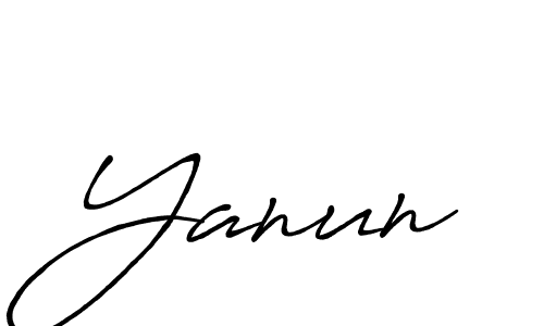 It looks lik you need a new signature style for name Yanun. Design unique handwritten (Antro_Vectra_Bolder) signature with our free signature maker in just a few clicks. Yanun signature style 7 images and pictures png