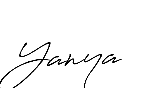 if you are searching for the best signature style for your name Yanya. so please give up your signature search. here we have designed multiple signature styles  using Antro_Vectra_Bolder. Yanya signature style 7 images and pictures png