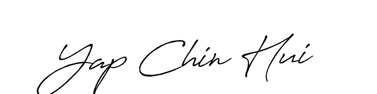 The best way (Antro_Vectra_Bolder) to make a short signature is to pick only two or three words in your name. The name Yap Chin Hui include a total of six letters. For converting this name. Yap Chin Hui signature style 7 images and pictures png