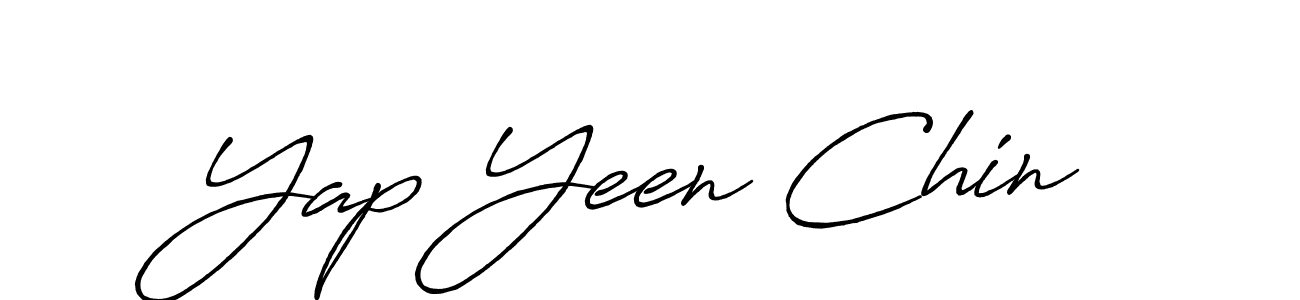 How to make Yap Yeen Chin signature? Antro_Vectra_Bolder is a professional autograph style. Create handwritten signature for Yap Yeen Chin name. Yap Yeen Chin signature style 7 images and pictures png