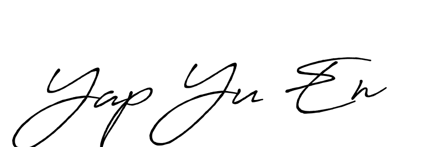 Design your own signature with our free online signature maker. With this signature software, you can create a handwritten (Antro_Vectra_Bolder) signature for name Yap Yu En. Yap Yu En signature style 7 images and pictures png