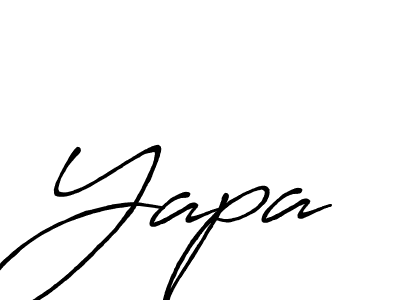 Yapa stylish signature style. Best Handwritten Sign (Antro_Vectra_Bolder) for my name. Handwritten Signature Collection Ideas for my name Yapa. Yapa signature style 7 images and pictures png