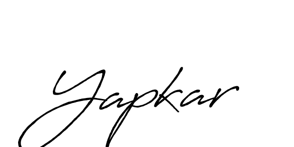 Also we have Yapkar name is the best signature style. Create professional handwritten signature collection using Antro_Vectra_Bolder autograph style. Yapkar signature style 7 images and pictures png
