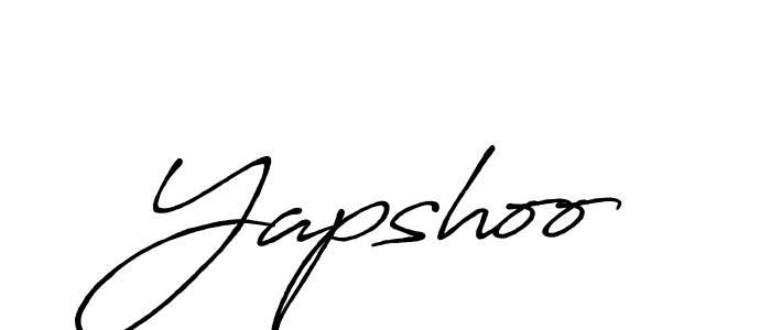 Design your own signature with our free online signature maker. With this signature software, you can create a handwritten (Antro_Vectra_Bolder) signature for name Yapshoo. Yapshoo signature style 7 images and pictures png
