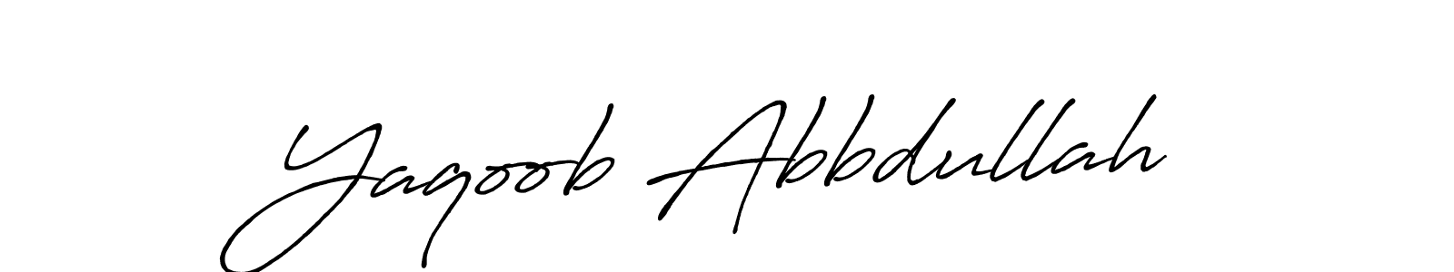 Similarly Antro_Vectra_Bolder is the best handwritten signature design. Signature creator online .You can use it as an online autograph creator for name Yaqoob Abbdullah. Yaqoob Abbdullah signature style 7 images and pictures png