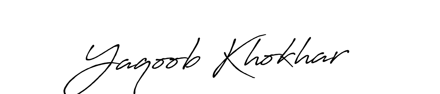 It looks lik you need a new signature style for name Yaqoob Khokhar. Design unique handwritten (Antro_Vectra_Bolder) signature with our free signature maker in just a few clicks. Yaqoob Khokhar signature style 7 images and pictures png