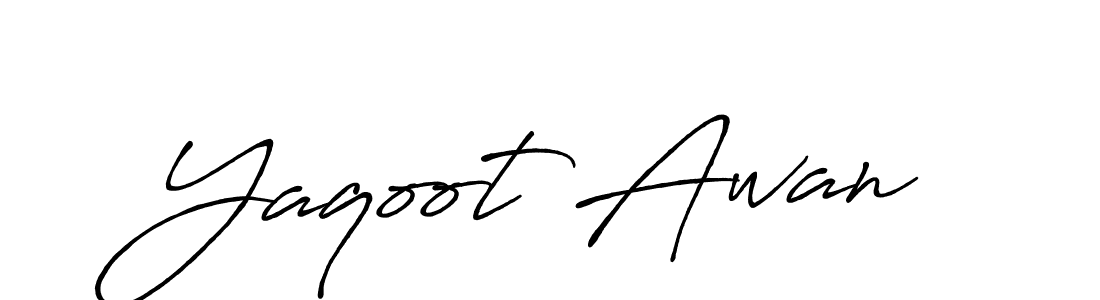 Make a beautiful signature design for name Yaqoot Awan. Use this online signature maker to create a handwritten signature for free. Yaqoot Awan signature style 7 images and pictures png