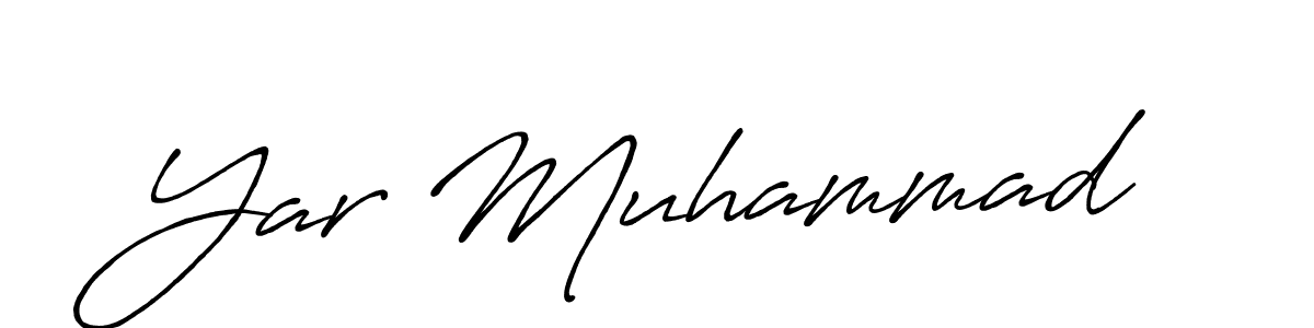 Yar Muhammad stylish signature style. Best Handwritten Sign (Antro_Vectra_Bolder) for my name. Handwritten Signature Collection Ideas for my name Yar Muhammad. Yar Muhammad signature style 7 images and pictures png