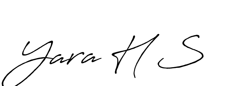 if you are searching for the best signature style for your name Yara H S. so please give up your signature search. here we have designed multiple signature styles  using Antro_Vectra_Bolder. Yara H S signature style 7 images and pictures png