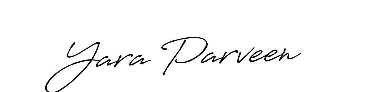 You can use this online signature creator to create a handwritten signature for the name Yara Parveen. This is the best online autograph maker. Yara Parveen signature style 7 images and pictures png