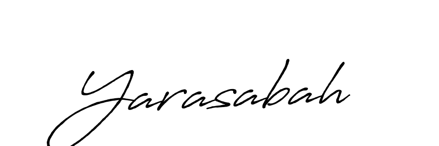 Also we have Yarasabah name is the best signature style. Create professional handwritten signature collection using Antro_Vectra_Bolder autograph style. Yarasabah signature style 7 images and pictures png