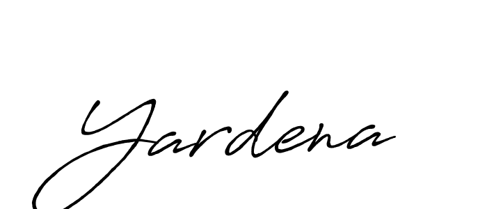Use a signature maker to create a handwritten signature online. With this signature software, you can design (Antro_Vectra_Bolder) your own signature for name Yardena. Yardena signature style 7 images and pictures png