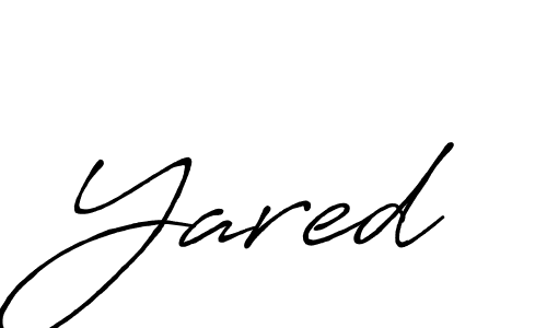 Use a signature maker to create a handwritten signature online. With this signature software, you can design (Antro_Vectra_Bolder) your own signature for name Yared. Yared signature style 7 images and pictures png