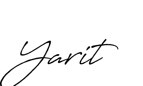 How to make Yarit name signature. Use Antro_Vectra_Bolder style for creating short signs online. This is the latest handwritten sign. Yarit signature style 7 images and pictures png