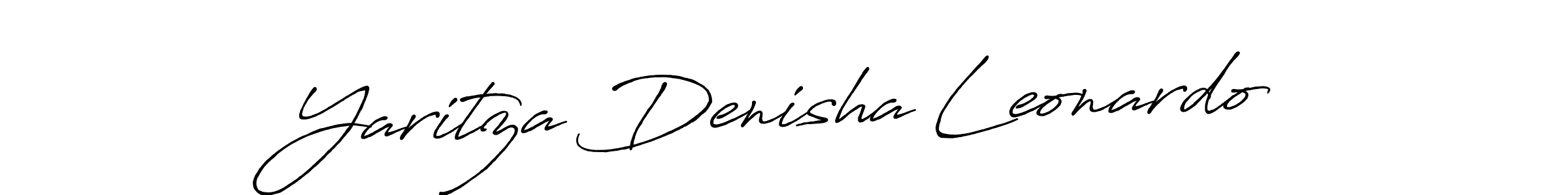 Design your own signature with our free online signature maker. With this signature software, you can create a handwritten (Antro_Vectra_Bolder) signature for name Yaritza Denisha Leonardo. Yaritza Denisha Leonardo signature style 7 images and pictures png