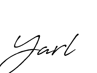 Design your own signature with our free online signature maker. With this signature software, you can create a handwritten (Antro_Vectra_Bolder) signature for name Yarl. Yarl signature style 7 images and pictures png