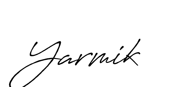 Create a beautiful signature design for name Yarmik. With this signature (Antro_Vectra_Bolder) fonts, you can make a handwritten signature for free. Yarmik signature style 7 images and pictures png