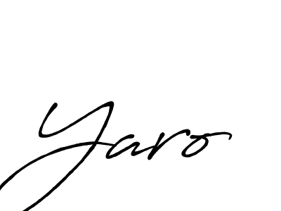 Yaro stylish signature style. Best Handwritten Sign (Antro_Vectra_Bolder) for my name. Handwritten Signature Collection Ideas for my name Yaro. Yaro signature style 7 images and pictures png