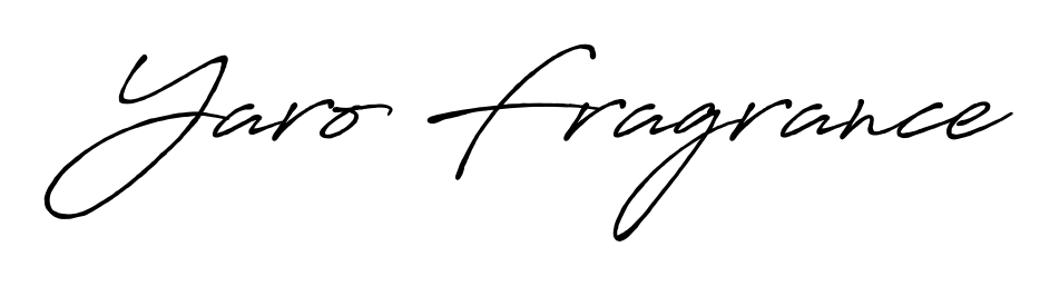 The Antro_Vectra_Bolder font transforms the name Yaro Fragrance into an executive sign with sharp precision and distinguished character. Yaro Fragrance signature style 7 images and pictures png