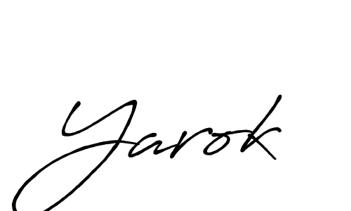 Use a signature maker to create a handwritten signature online. With this signature software, you can design (Antro_Vectra_Bolder) your own signature for name Yarok. Yarok signature style 7 images and pictures png