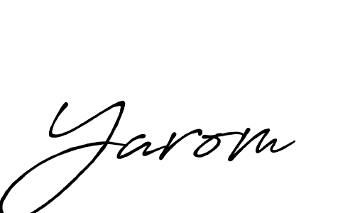 The best way (Antro_Vectra_Bolder) to make a short signature is to pick only two or three words in your name. The name Yarom include a total of six letters. For converting this name. Yarom signature style 7 images and pictures png