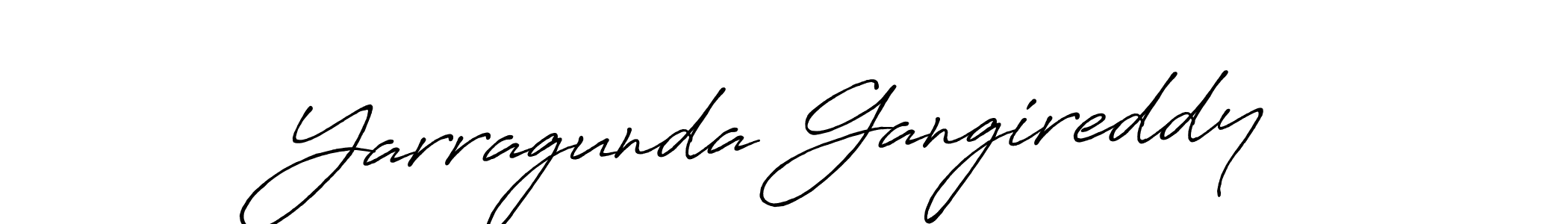 Yarragunda Gangireddy stylish signature style. Best Handwritten Sign (Antro_Vectra_Bolder) for my name. Handwritten Signature Collection Ideas for my name Yarragunda Gangireddy. Yarragunda Gangireddy signature style 7 images and pictures png
