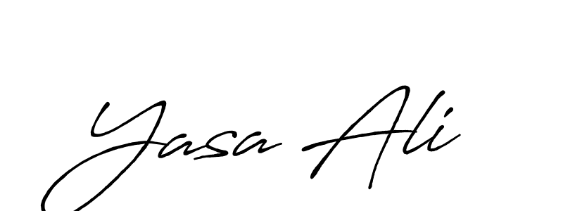 The best way (Antro_Vectra_Bolder) to make a short signature is to pick only two or three words in your name. The name Yasa Ali include a total of six letters. For converting this name. Yasa Ali signature style 7 images and pictures png