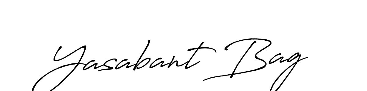 How to make Yasabant Bag name signature. Use Antro_Vectra_Bolder style for creating short signs online. This is the latest handwritten sign. Yasabant Bag signature style 7 images and pictures png