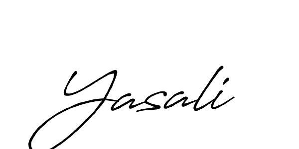 How to make Yasali signature? Antro_Vectra_Bolder is a professional autograph style. Create handwritten signature for Yasali name. Yasali signature style 7 images and pictures png