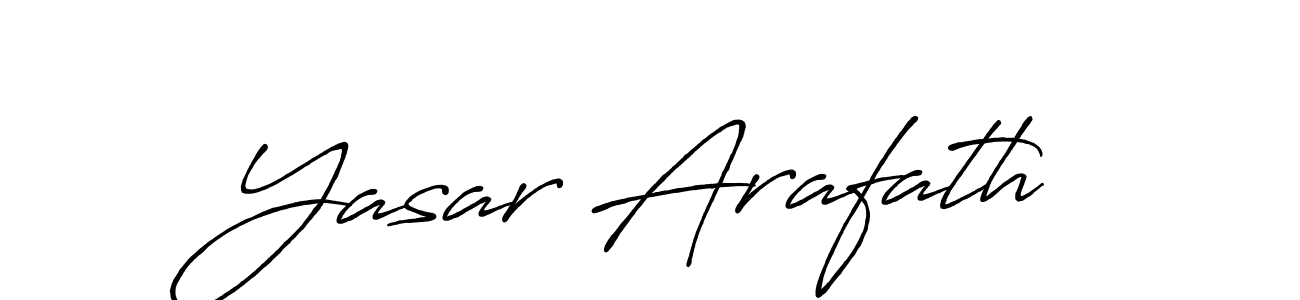 Make a beautiful signature design for name Yasar Arafath. With this signature (Antro_Vectra_Bolder) style, you can create a handwritten signature for free. Yasar Arafath signature style 7 images and pictures png