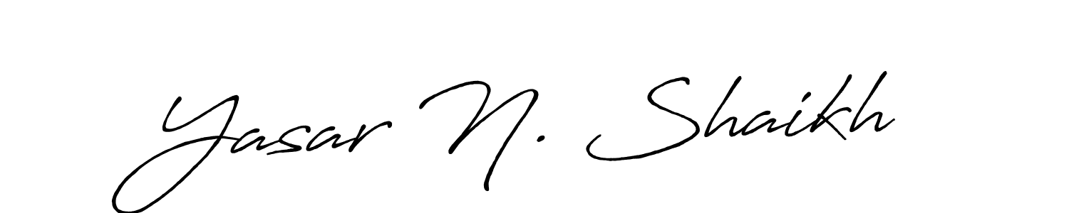 Similarly Antro_Vectra_Bolder is the best handwritten signature design. Signature creator online .You can use it as an online autograph creator for name Yasar N. Shaikh. Yasar N. Shaikh signature style 7 images and pictures png