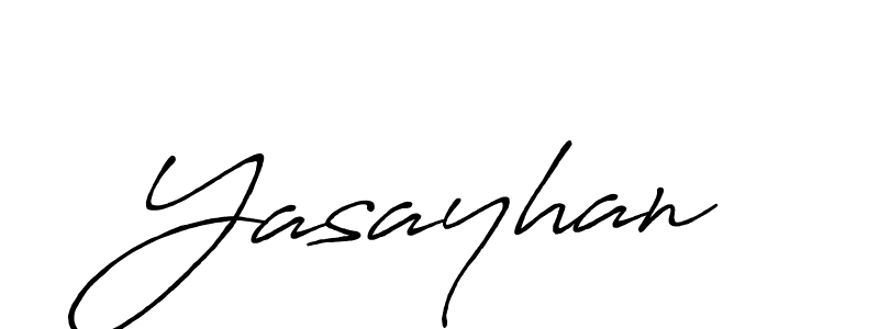 Use a signature maker to create a handwritten signature online. With this signature software, you can design (Antro_Vectra_Bolder) your own signature for name Yasayhan. Yasayhan signature style 7 images and pictures png