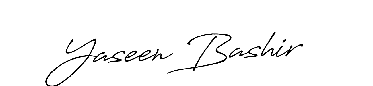 Make a beautiful signature design for name Yaseen Bashir. With this signature (Antro_Vectra_Bolder) style, you can create a handwritten signature for free. Yaseen Bashir signature style 7 images and pictures png