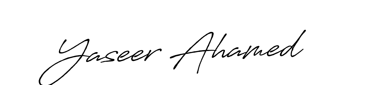 Also You can easily find your signature by using the search form. We will create Yaseer Ahamed name handwritten signature images for you free of cost using Antro_Vectra_Bolder sign style. Yaseer Ahamed signature style 7 images and pictures png