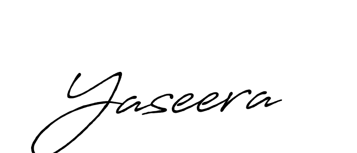 Create a beautiful signature design for name Yaseera. With this signature (Antro_Vectra_Bolder) fonts, you can make a handwritten signature for free. Yaseera signature style 7 images and pictures png