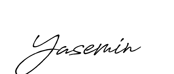 Use a signature maker to create a handwritten signature online. With this signature software, you can design (Antro_Vectra_Bolder) your own signature for name Yasemin. Yasemin signature style 7 images and pictures png