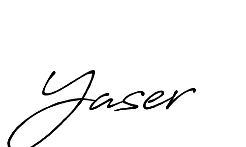 Create a beautiful signature design for name Yaser. With this signature (Antro_Vectra_Bolder) fonts, you can make a handwritten signature for free. Yaser signature style 7 images and pictures png