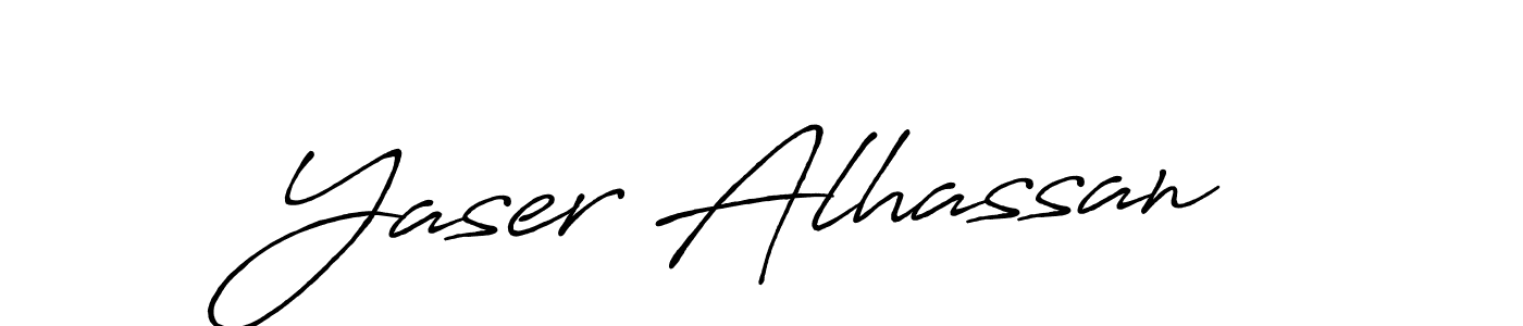 Make a beautiful signature design for name Yaser Alhassan. Use this online signature maker to create a handwritten signature for free. Yaser Alhassan signature style 7 images and pictures png