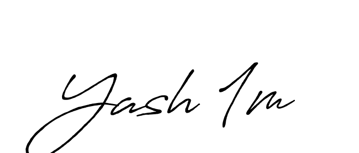 Make a beautiful signature design for name Yash 1m. Use this online signature maker to create a handwritten signature for free. Yash 1m signature style 7 images and pictures png