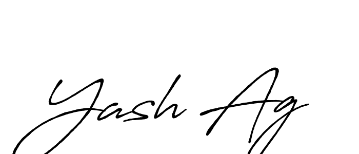 Make a beautiful signature design for name Yash Ag. With this signature (Antro_Vectra_Bolder) style, you can create a handwritten signature for free. Yash Ag signature style 7 images and pictures png