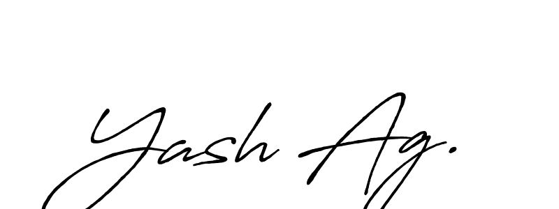 Make a beautiful signature design for name Yash Ag.. Use this online signature maker to create a handwritten signature for free. Yash Ag. signature style 7 images and pictures png