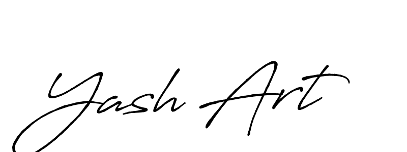 Use a signature maker to create a handwritten signature online. With this signature software, you can design (Antro_Vectra_Bolder) your own signature for name Yash Art. Yash Art signature style 7 images and pictures png