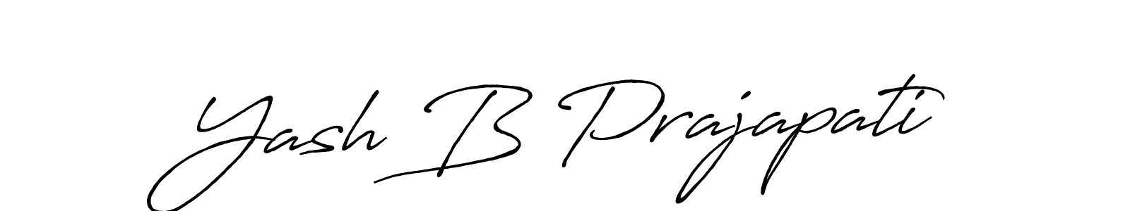 Make a short Yash B Prajapati signature style. Manage your documents anywhere anytime using Antro_Vectra_Bolder. Create and add eSignatures, submit forms, share and send files easily. Yash B Prajapati signature style 7 images and pictures png