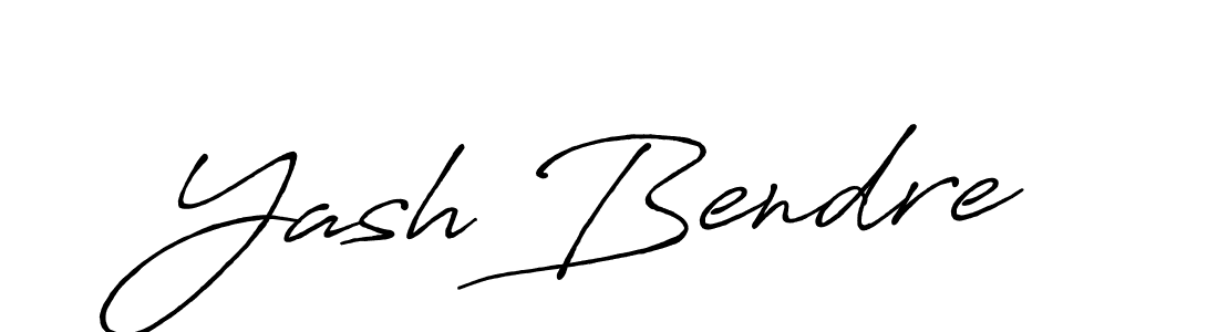 It looks lik you need a new signature style for name Yash Bendre. Design unique handwritten (Antro_Vectra_Bolder) signature with our free signature maker in just a few clicks. Yash Bendre signature style 7 images and pictures png