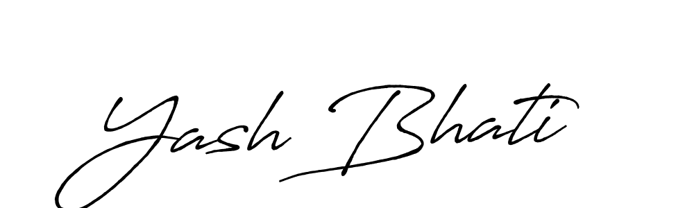 This is the best signature style for the Yash Bhati name. Also you like these signature font (Antro_Vectra_Bolder). Mix name signature. Yash Bhati signature style 7 images and pictures png