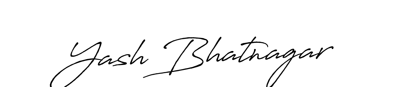How to make Yash Bhatnagar signature? Antro_Vectra_Bolder is a professional autograph style. Create handwritten signature for Yash Bhatnagar name. Yash Bhatnagar signature style 7 images and pictures png