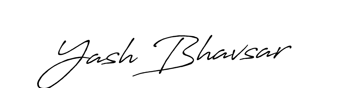 How to make Yash Bhavsar signature? Antro_Vectra_Bolder is a professional autograph style. Create handwritten signature for Yash Bhavsar name. Yash Bhavsar signature style 7 images and pictures png